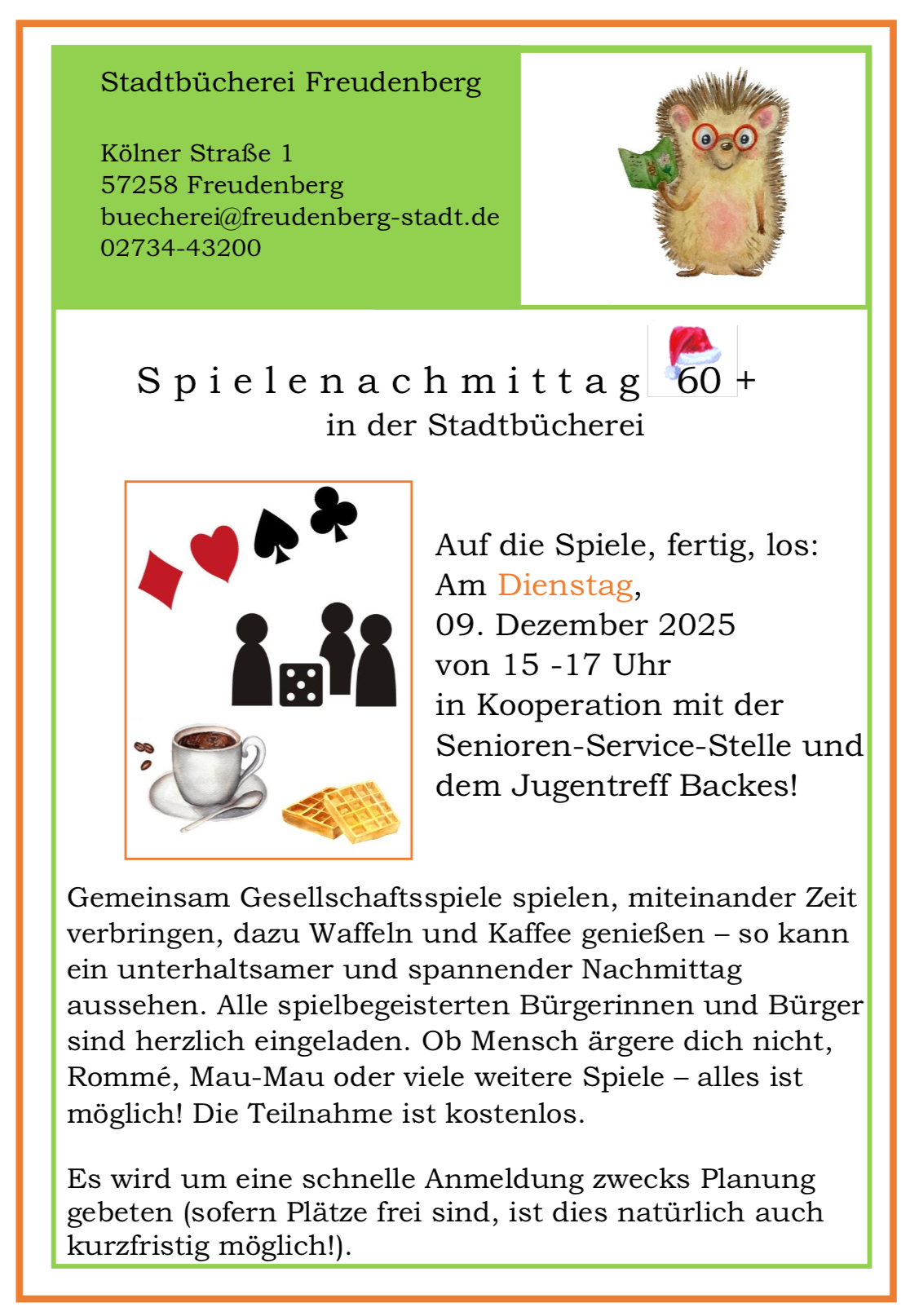 {#Spielenachmittag 09.12.2025}