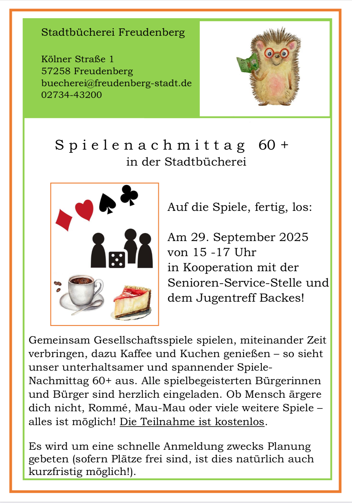 {#Spielenachmittag 60+ 29.09.2025}