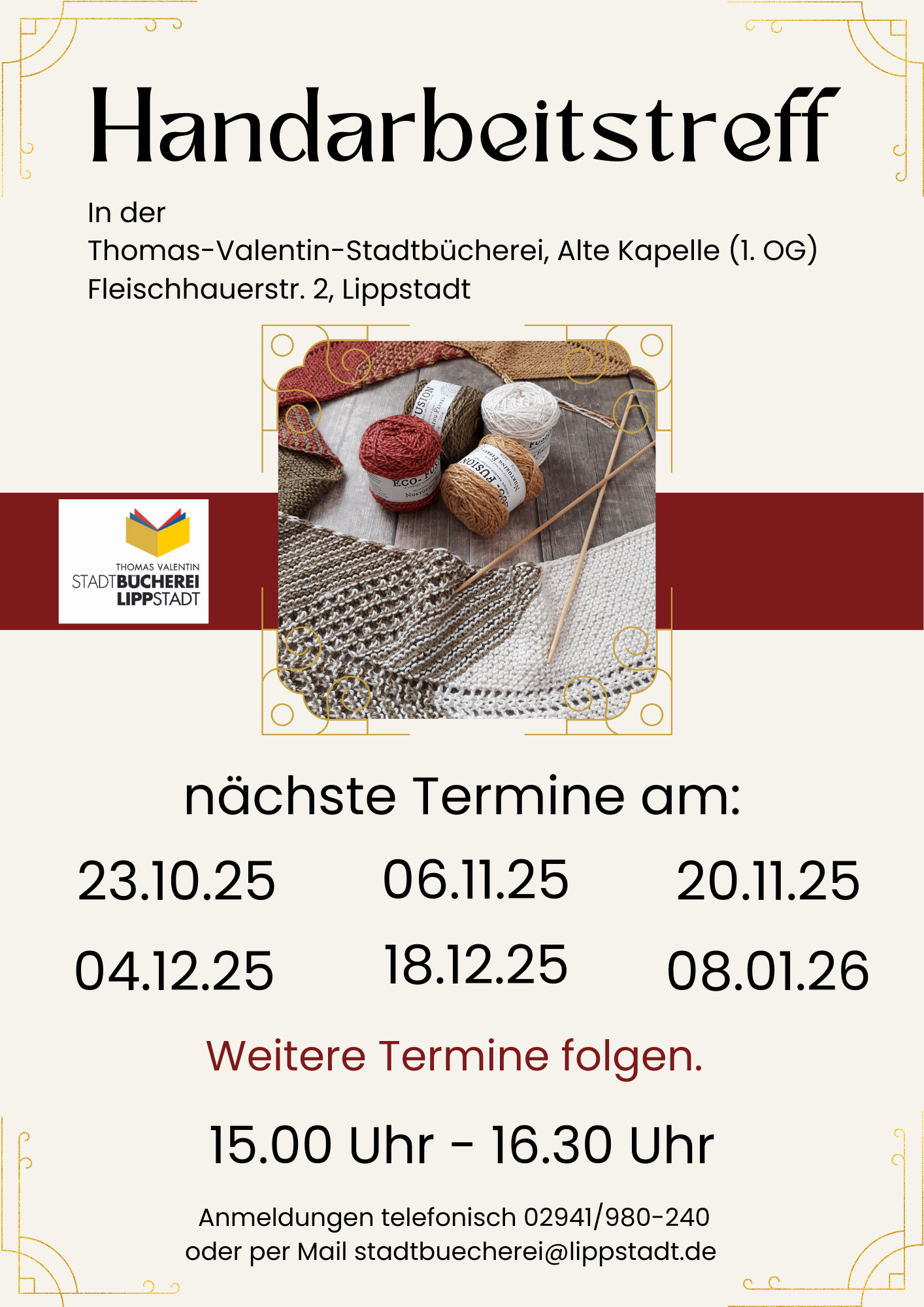 {#Handarbeitstreff_Termine_2025}