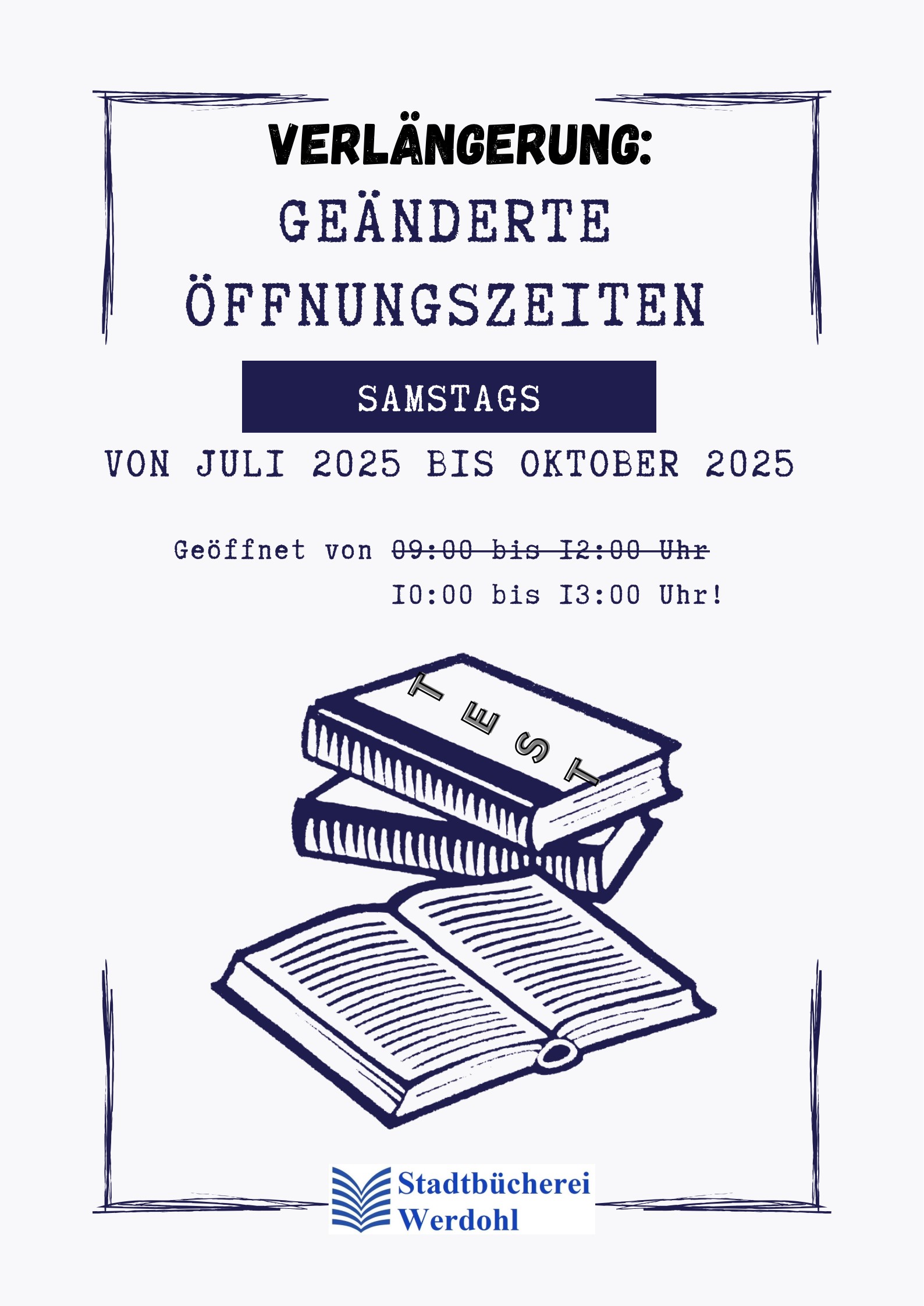 {#Geänderte Samstagsöffnungszeiten}